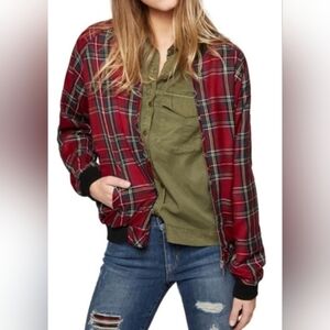 Sanctuary Plaid Bomber Jacket, VGUC, Size M